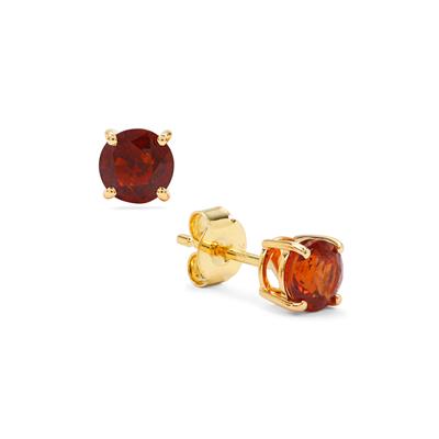 Spessartite Garnet Earrings in 9K Gold 2cts