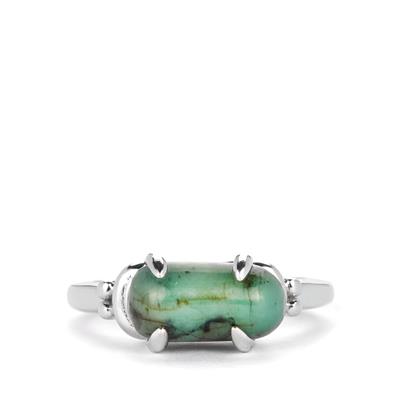 Santa Terezinha Emerald Ring in Sterling Silver 3.90cts