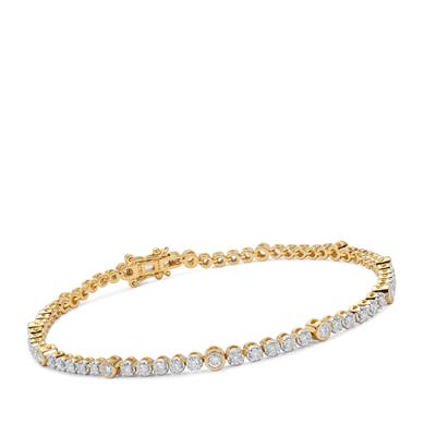 Diamonds Bracelet in 18K Gold 1.44cts 