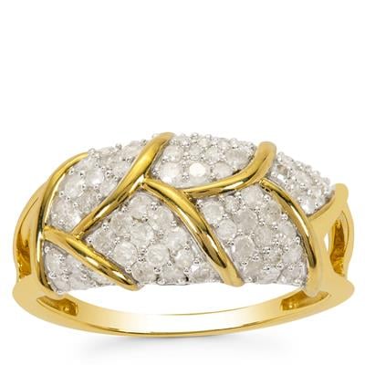 Diamonds Ring in 9K Gold 0.75cts