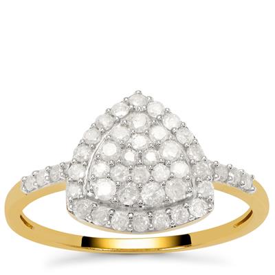 Diamonds Ring in 9K Gold 0.55ct