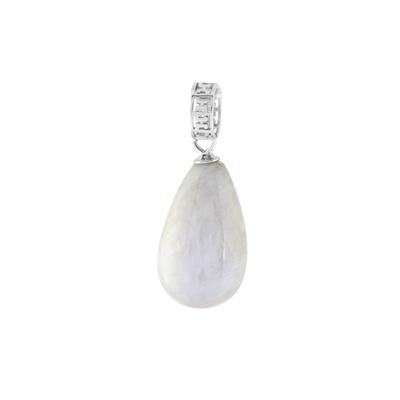Rainbow Moonstone Pendant in Sterling Silver 11.26cts