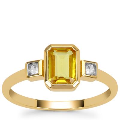 Yellow Sapphire Gemporia Ring Design Gemporia 9ct 375 Yellow Gold