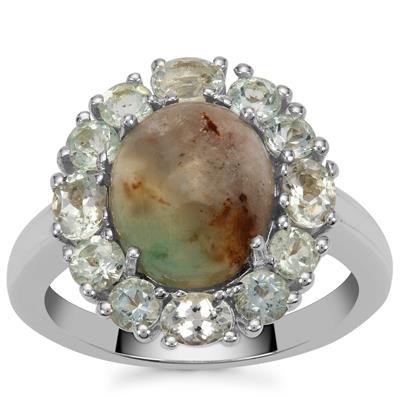 Aquaprase™ Ring with Aquaiba™ Beryl in Sterling Silver 4.55cts