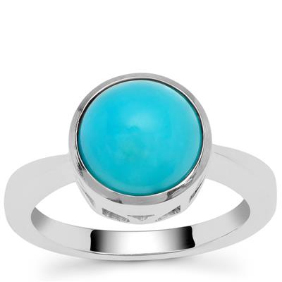 Turquoise Ring in Sterling Silver 3.15cts