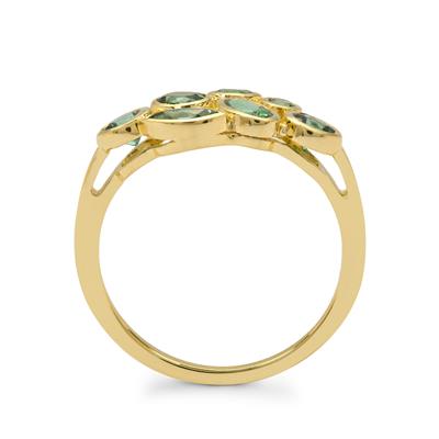 1ct Itatiaia Blue Green Tourmaline 9K Gold Ring | Gemporia