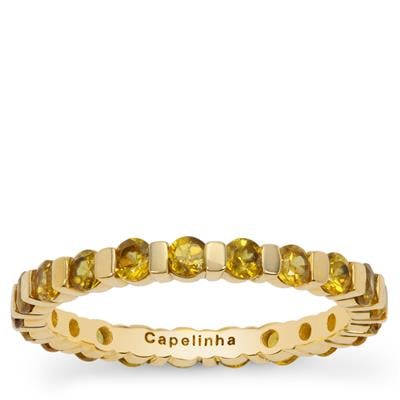 Capelinha Sphene Ring in 9K Gold 1.40cts