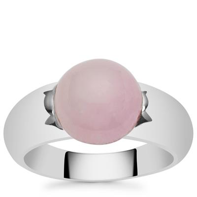 Pink Aragonite Ring in Sterling Silver 3.90cts