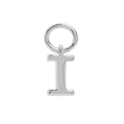 Molte I Letter Sterling Silver Charm