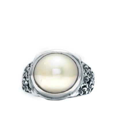 Mabe Pearl Ring in Sterling Silver (12mm)