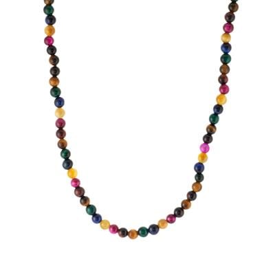 Multi-Colour Tiger's Eye Necklace  259.50cts