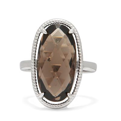 Smokey Quartz Ring in Sterling Silver 8.73cts