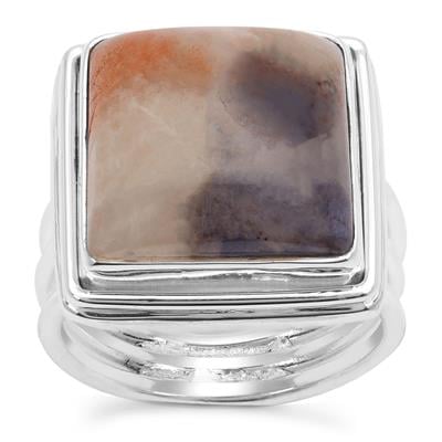 Iolite Sunstone Ring in Sterling Silver 11.50cts