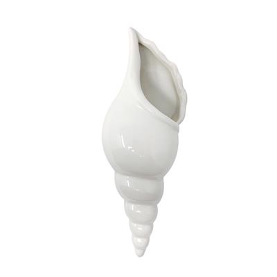 Wall Hanging Ceramic Shell Shaped Vase 