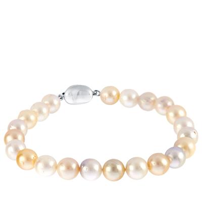 South Sea Cultured Pearl Bracelet in Sterling Silver (7mm)
