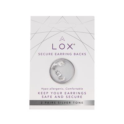 Lox Stainless Steel Secure Earring Backs - 2 Pack