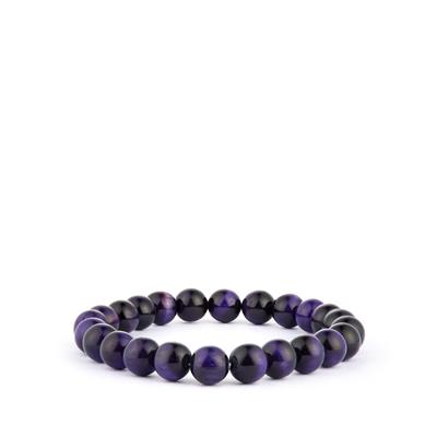 Purple Tiger's Eye Stretchable Bracelet 80cts