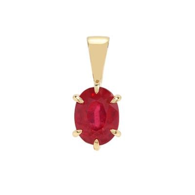Bemainty Ruby Pendant in 9K Gold 1.80cts