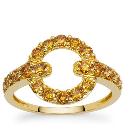Imperial Diamonds Ring in 9K Gold 1ct