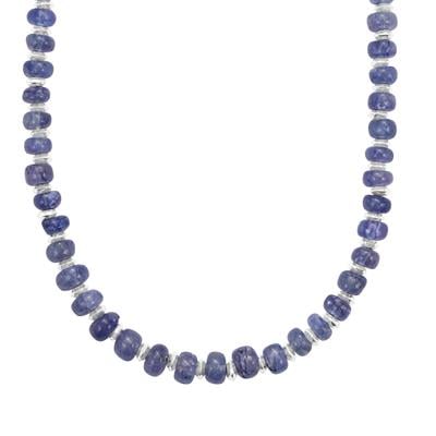 Tanzanite Necklace in Sterling Silver 42cts