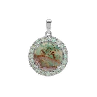 Aquaprase™ Pendant with Aquaiba™ Beryl in Sterling Silver 10.05cts