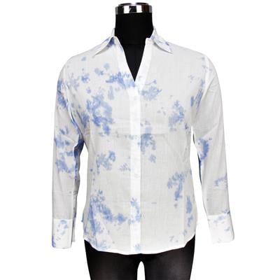 Destello Tie and Dye Regular Fit Shirt (Choice of 5 Sizes) (Blue)