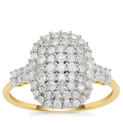 GH Diamonds Ring in 9K Gold 1cts