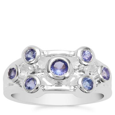 Tanzanite Ring in Sterling Silver 0.60cts