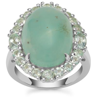 Aquaprase™ Ring with Aquaiba™ Beryl in Sterling Silver 11.05cts