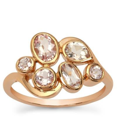Idar Pink Morganite Ring in 9K Rose Gold 1ct