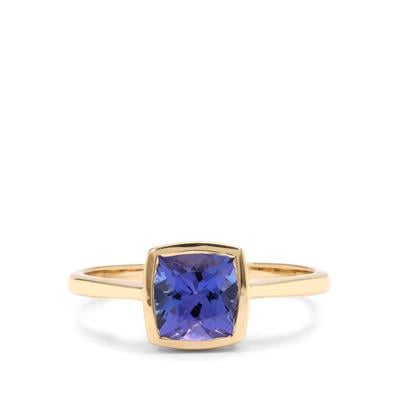AAA Tanzanite Ring in 9K Gold 1.55cts