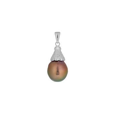 Baroque Cultured Pearl Pendant in Sterling Silver (12mm)