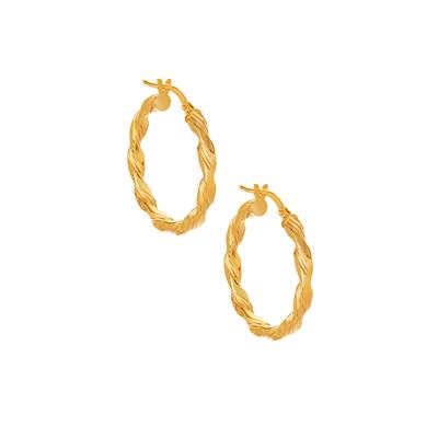 Creole Hoop Earrings in 9K Gold 1.31g