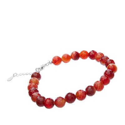 Natural Vermelha Onyx Bracelet in Sterling Silver 70cts