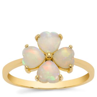 Coober Pedy Opal Ring in 9K Gold 1ct