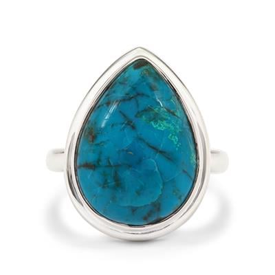 Chrysocolla Ring in Sterling Silver 10cts