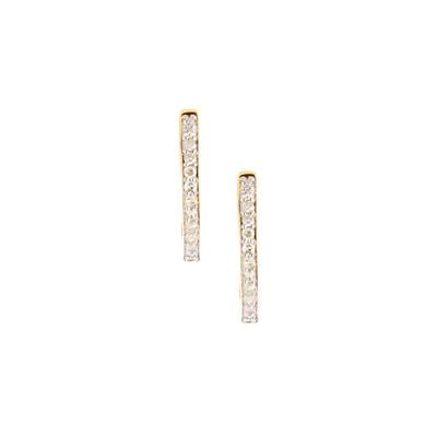 Diamond Earrings  in Gold Tone Sterling Silver 0.2ct