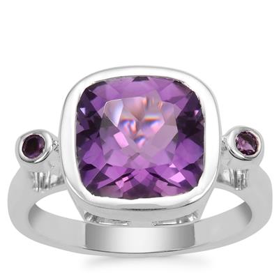 Amethyst Ring in Sterling Silver 3.86cts
