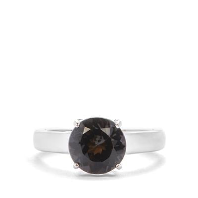 Marambaia Black Topaz Ring in Sterling Silver 3.38cts