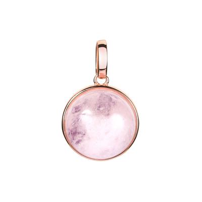 Morganite Pendant with Amethyst in Rose Gold Tone Sterling Silver 30.50cts