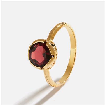 Elara Garnet Ring in Gold Plated Sterling Silver 2.25cts