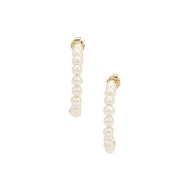 Kaori Cultured Pearl Earrings in 9K Gold (3mm)