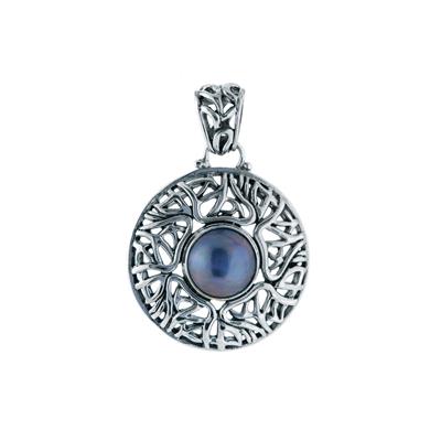 Mabe Pearl Pendant in Sterling Silver (12mm)