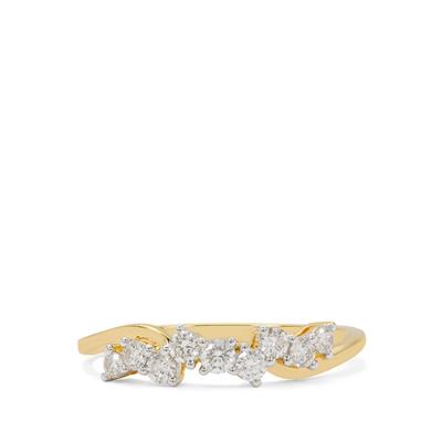 Internally Flawless Diamond Ring in 18K Gold 0.33ct