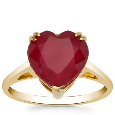 Bemainty Ruby Ring in 9K Gold 5.90cts