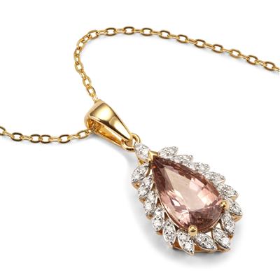Gold Necklace Gemporia Diamond Pendant Rose Gold Gemporia Diamond - Main Image