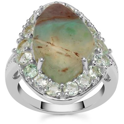 Aquaprase Ring with Aquaiba Beryl in Sterling Silver 9.65cts