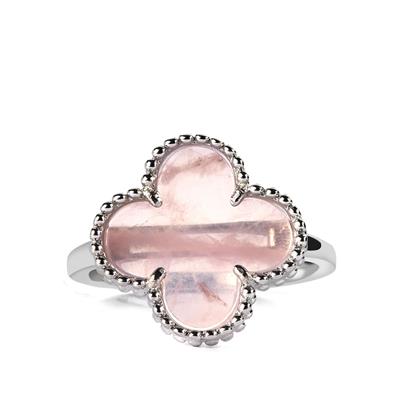 Rose Quartz Ring in Sterling Silver 2.74cts