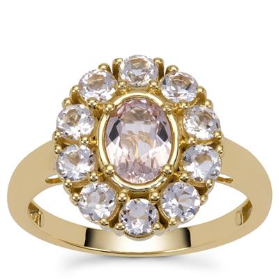 Idar Pink Morganite Ring  in 9K Gold 1.65cts