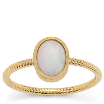 Coober Pedy Opal Ring in 9K Gold 0.70ct